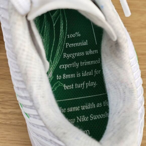 Nike Court Air Zoom Vapor 11 HC White Kelly Green Men's 7.5 Tennis LE DR6965-102 - Picture 8 of 16